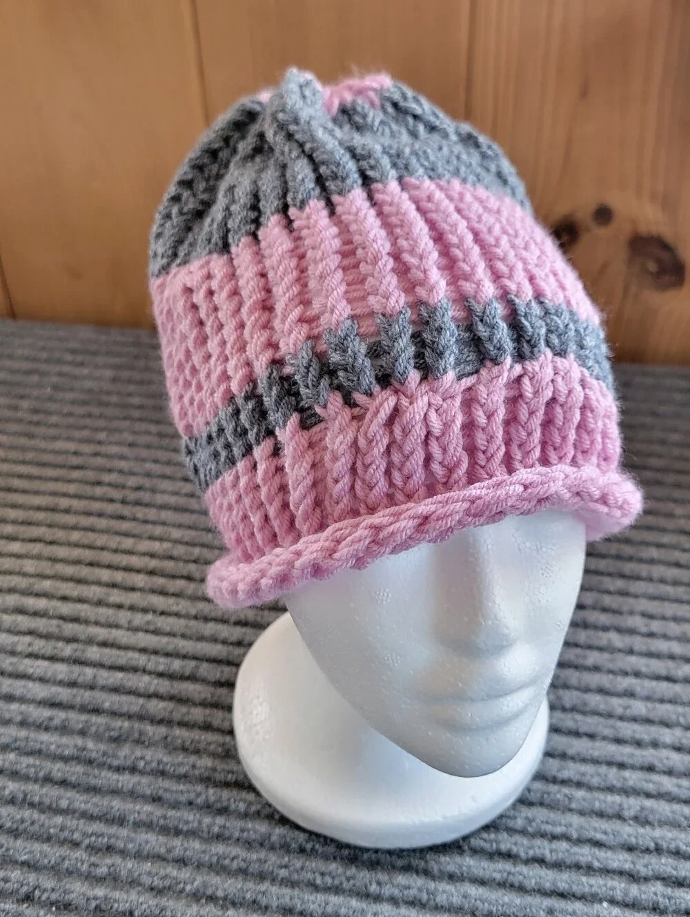 Adult Knitted Home Made Winter Hat